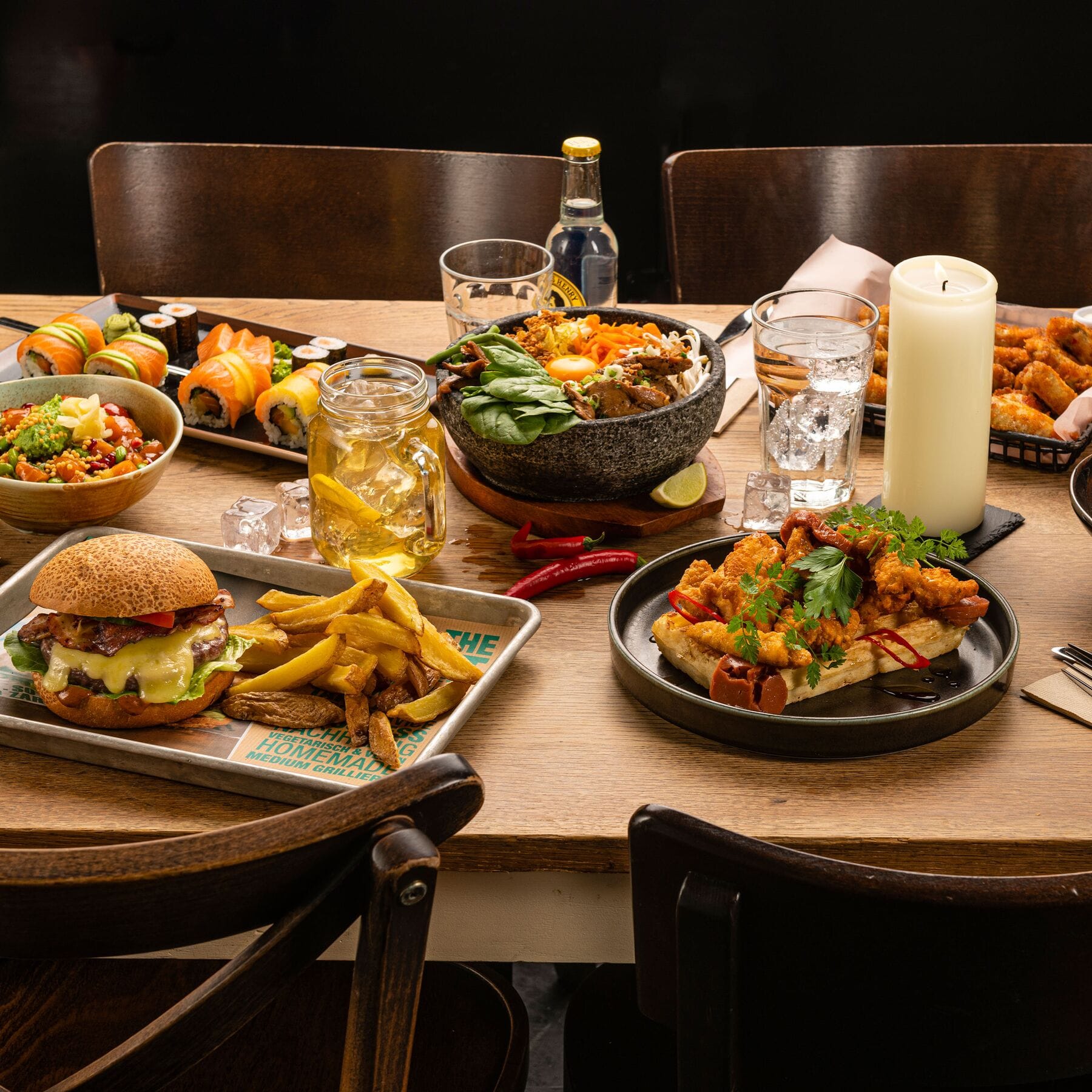 eine Bestellung - fünf Food-Brands